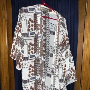 Multicolored kimono size large